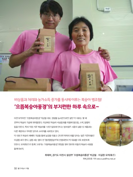 으뜸 복숭아 풍경 이미지
